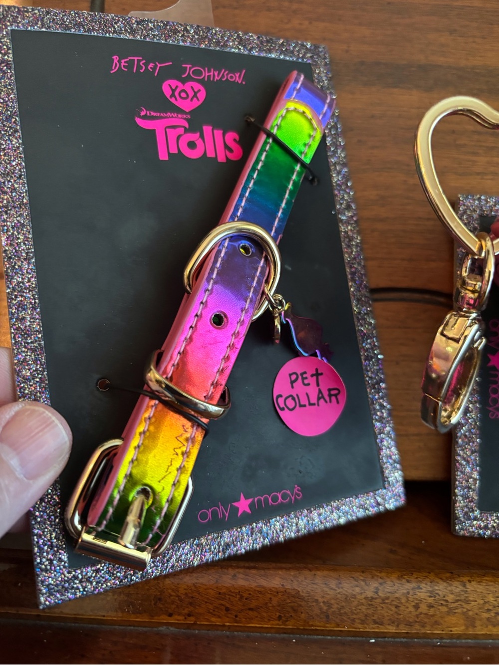 Betsey Johnson Rainbow Dog Collar and Leash Set - Multicolor - Picture 2 of 10